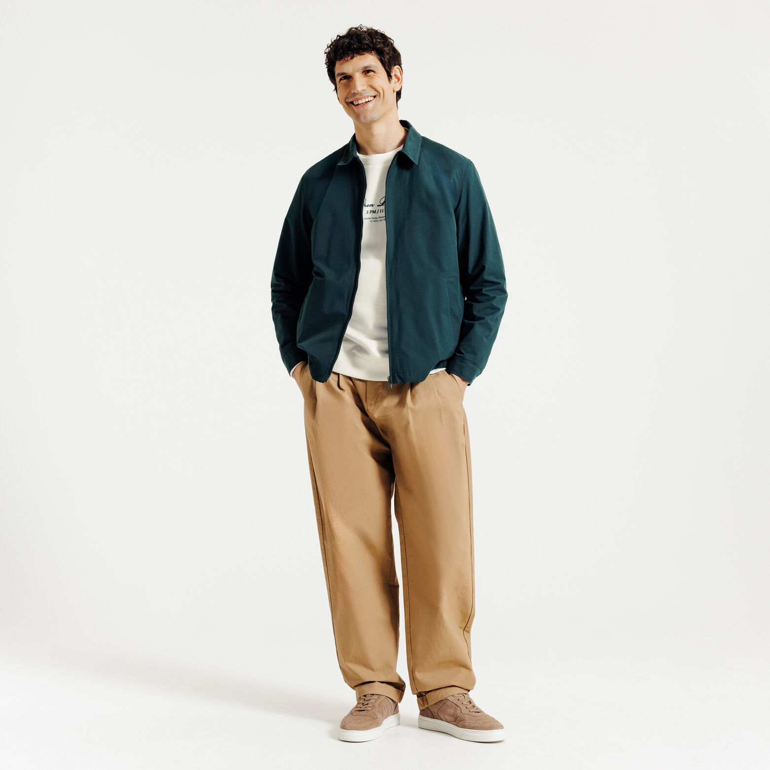 Sweat col rond imprim&eacute; devant dos