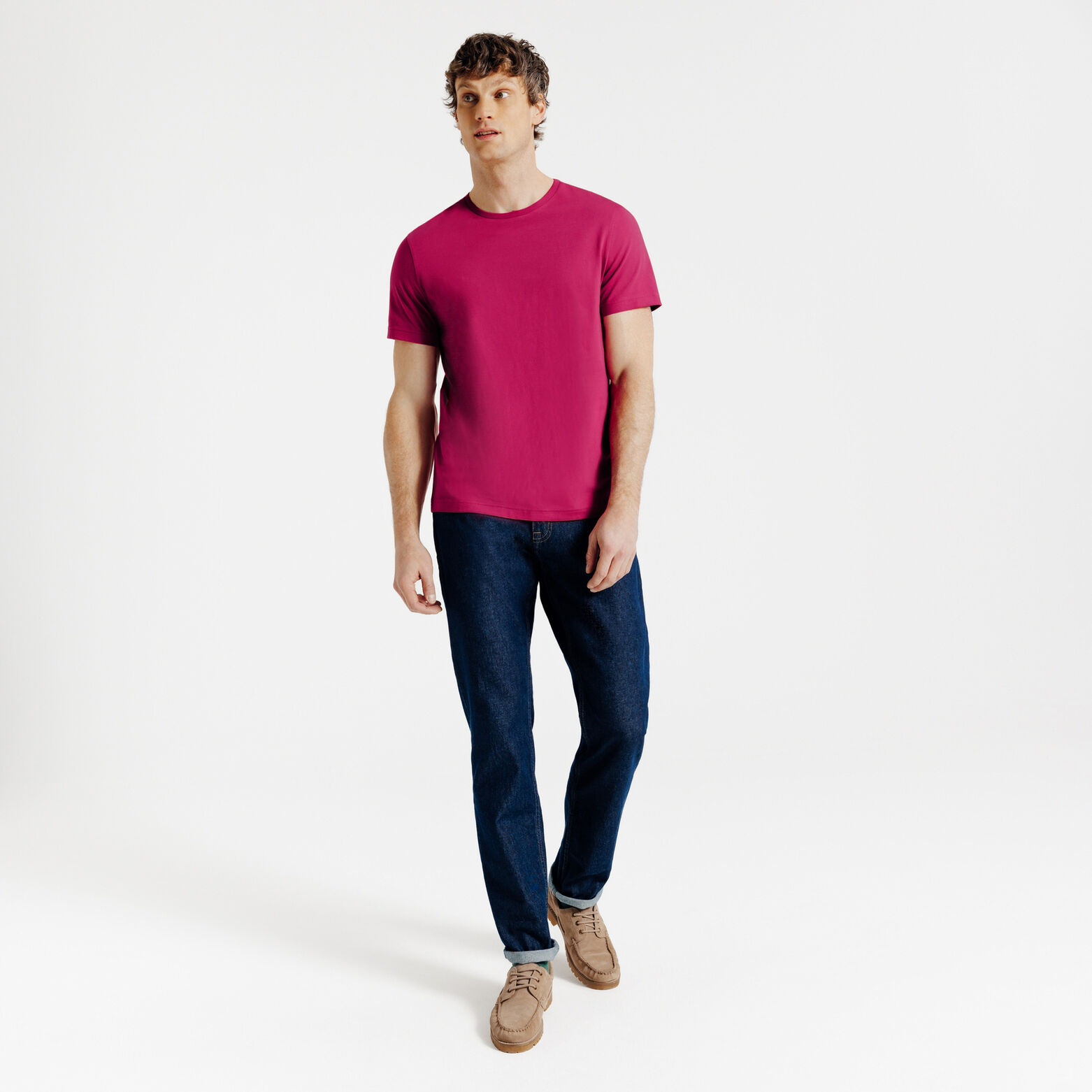 Basic T-shirt met ronde hals