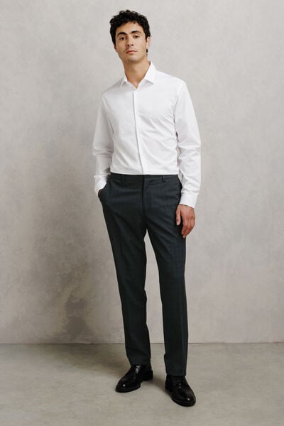Pantalon de costume confort &agrave; carreaux