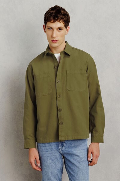 Surchemise 100% coton unie