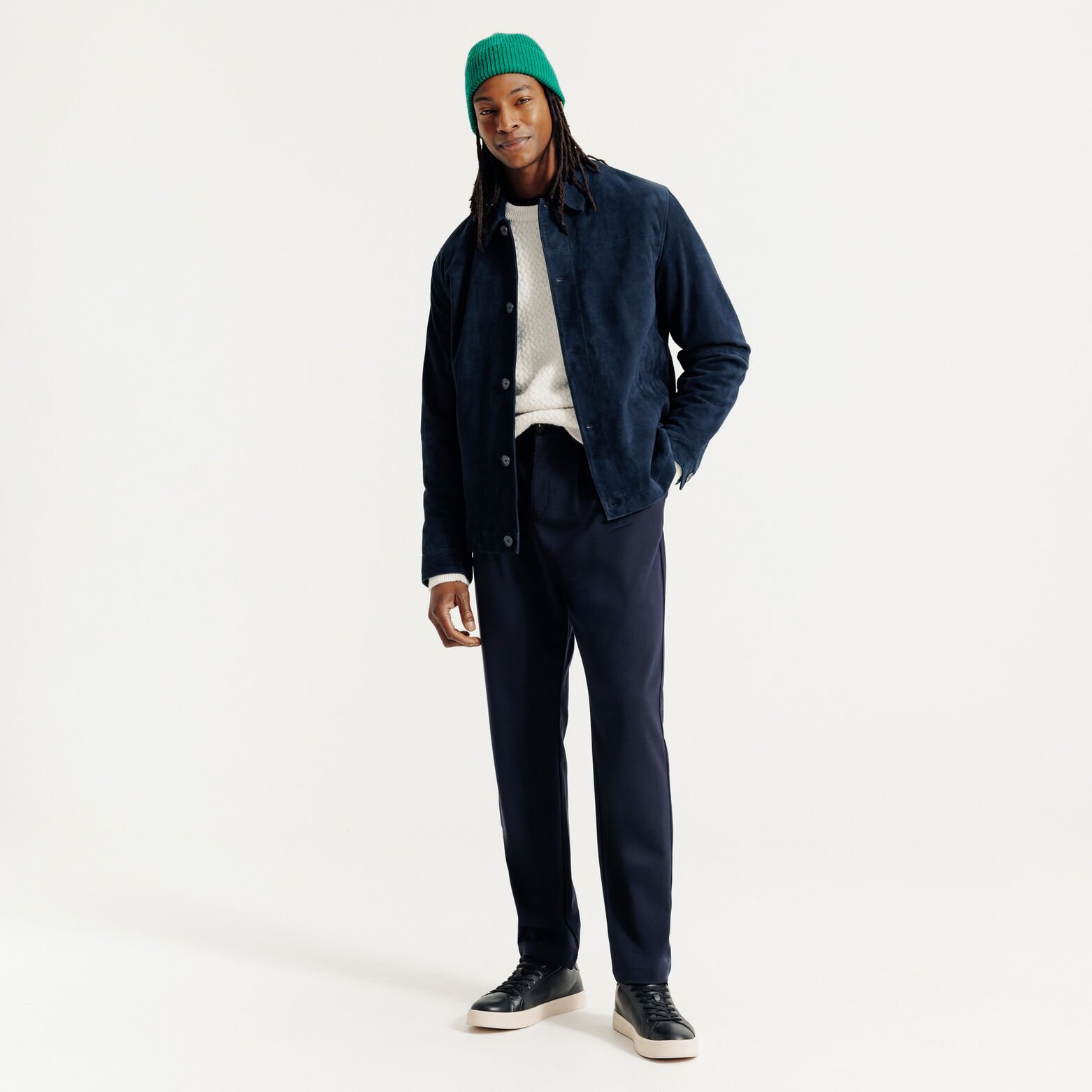 Pull col rond point fantaisie