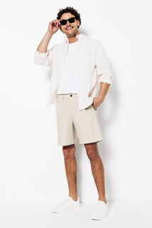 Bermuda en coton lin