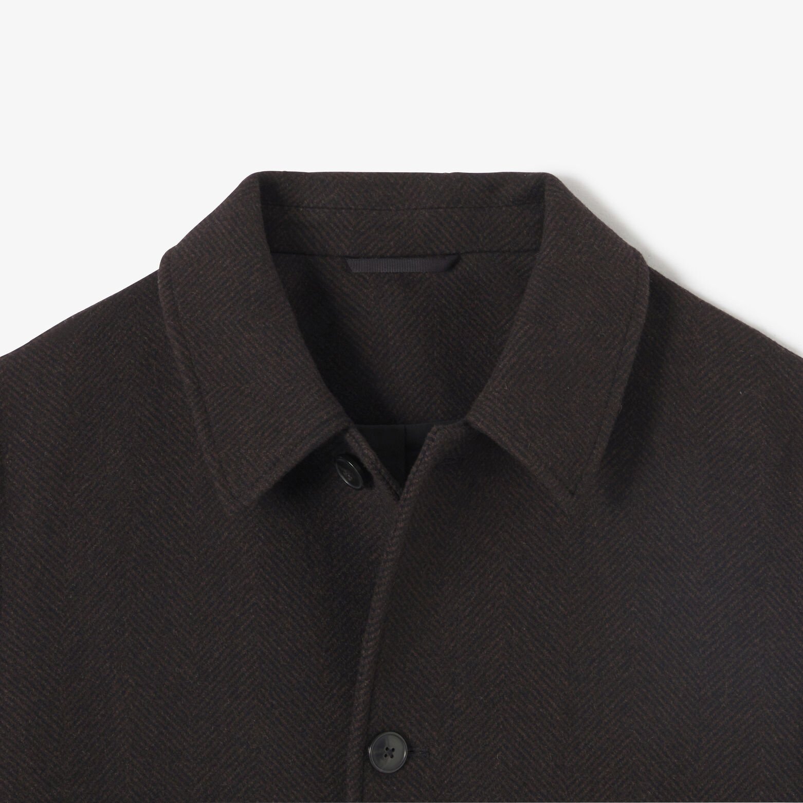 Manteau long col chemise