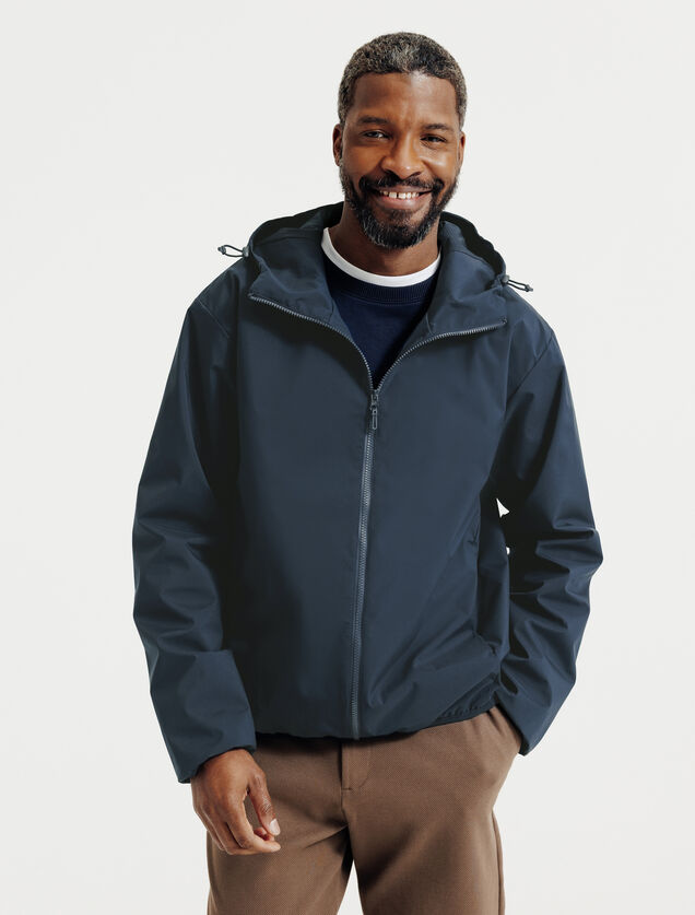 Blouson coupe-vent &agrave; capuche