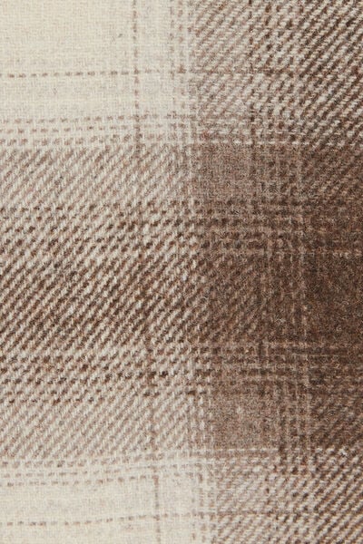 Surchemise &agrave; carreaux doubl&eacute;e en sherpa