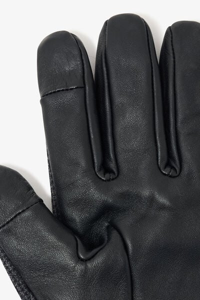 Gants motif pied-de-puce
