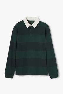 Gestreepte polo lange mouwen