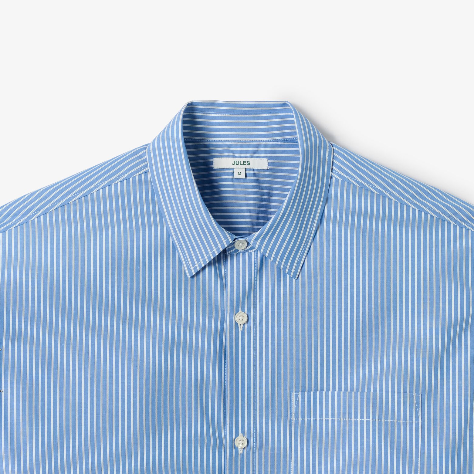 Chemise en coton boxy ray&eacute;e