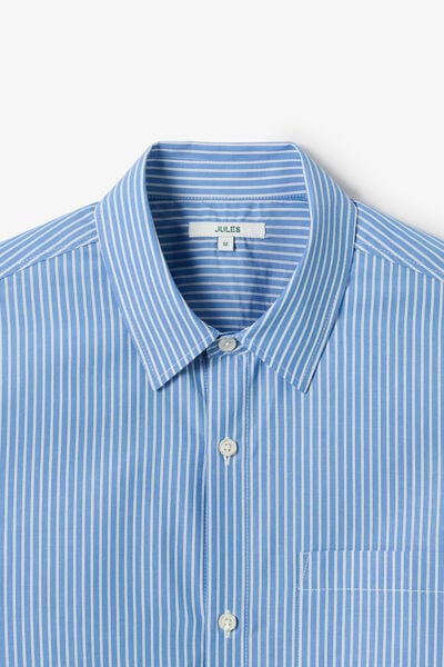 Chemise en coton boxy ray&eacute;e