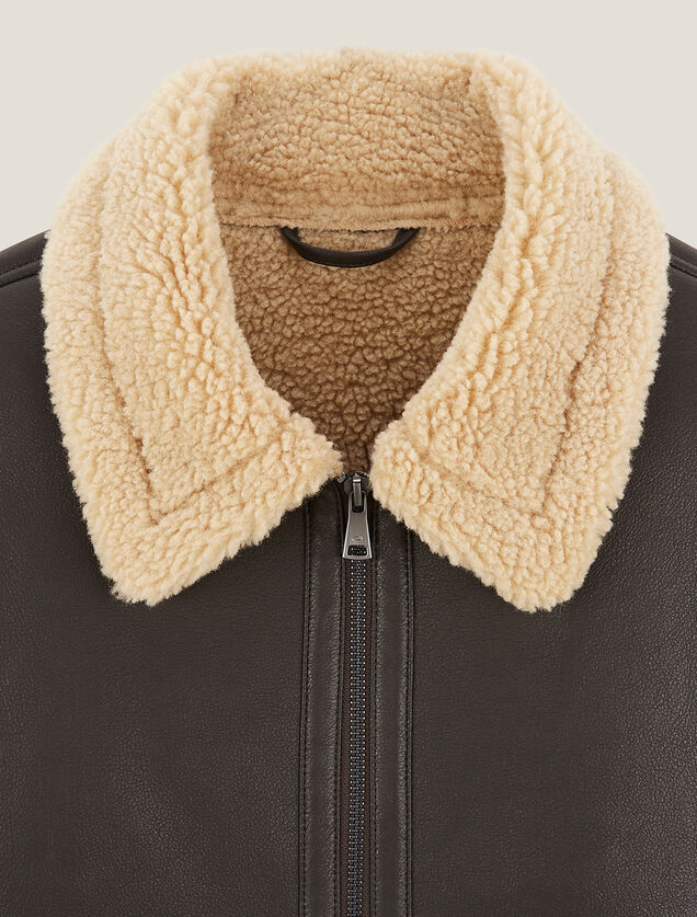 Blouson bombardier en sherpa