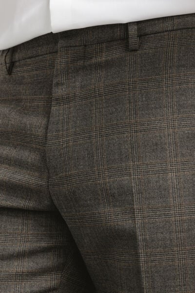 Pantalon de costume confort &agrave; carreaux