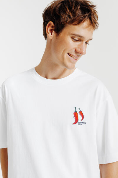 T-shirt met Sint-Valentijn print voor- en achteraa