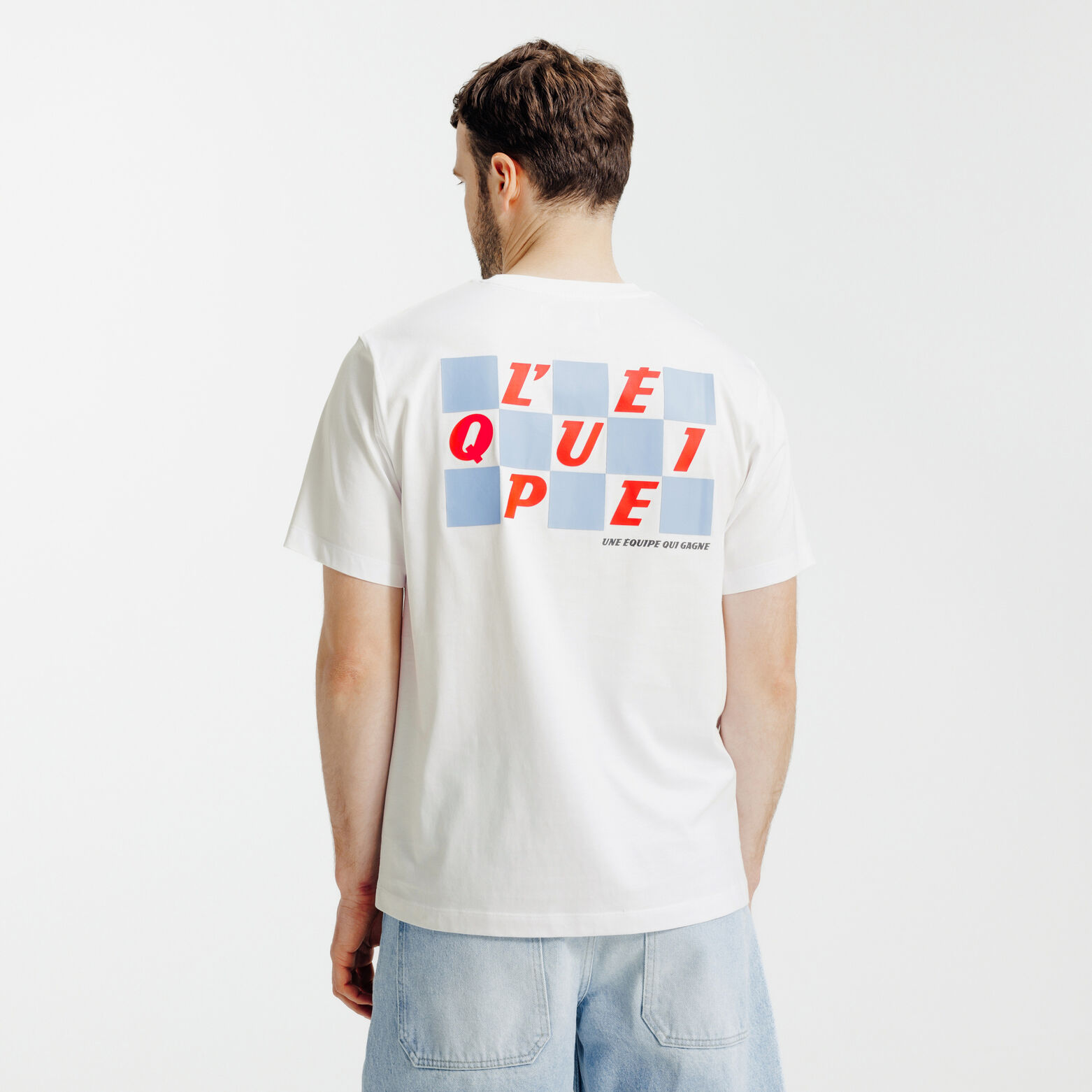 Tee shirt imprim&eacute; dos licence L'&Eacute;quipe