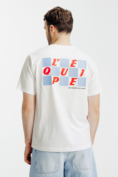 Tee shirt imprim&eacute; dos licence L'&Eacute;quipe