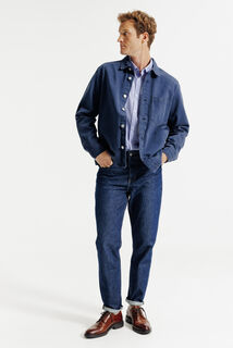 Gestreept hemd in katoen