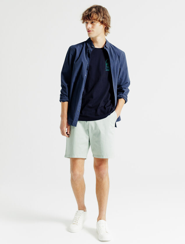 Tee shirt imprimé poitrine col rond