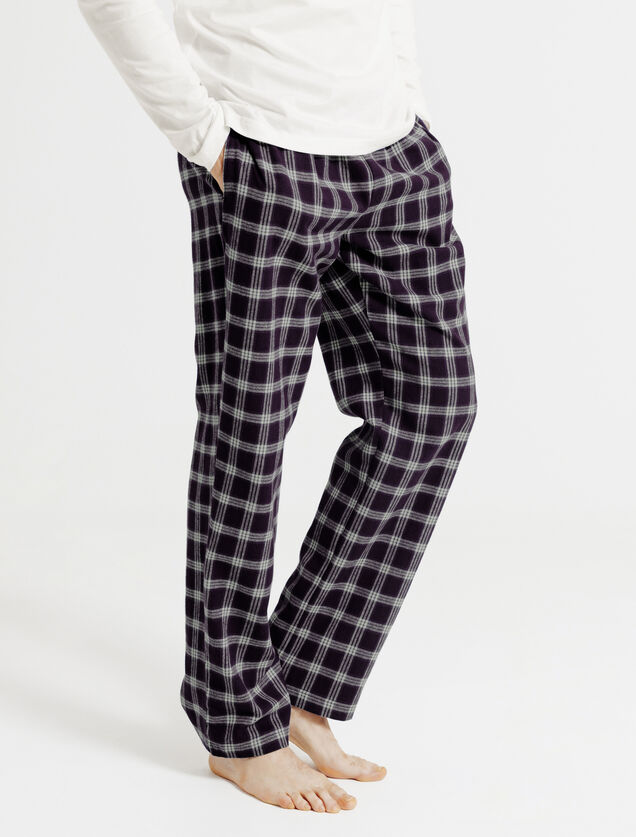 Ensemble pyjama en flanelle &agrave; carreaux