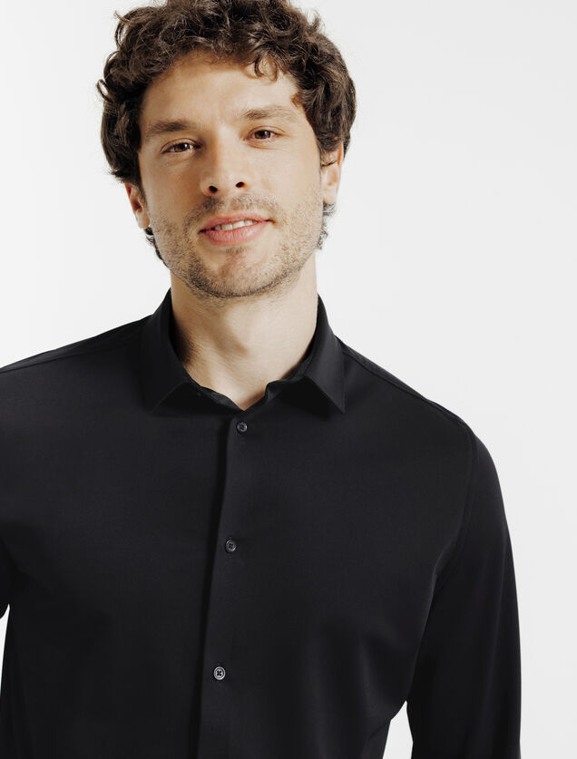 Extra slim fit polyamide elastaan overhemd