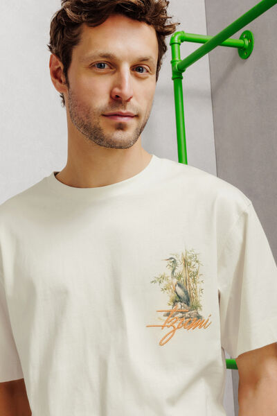 Tee shirt imprim&eacute; devant et dos Japon