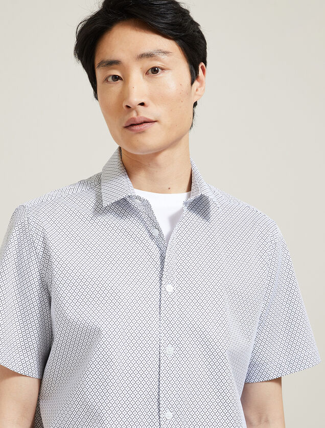 Chemisette en coton avec  imprim&eacute;