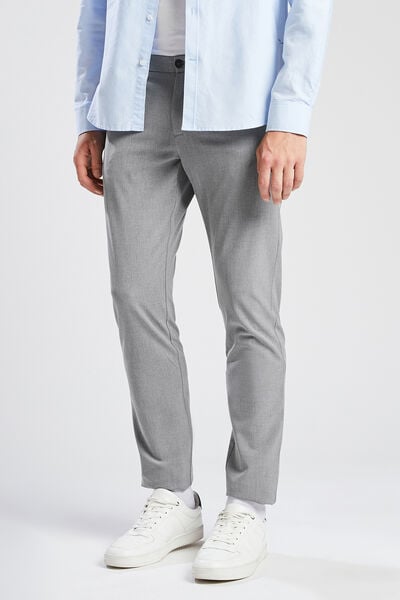 Pantalon habillé stretch coupe skinny gris clair Next