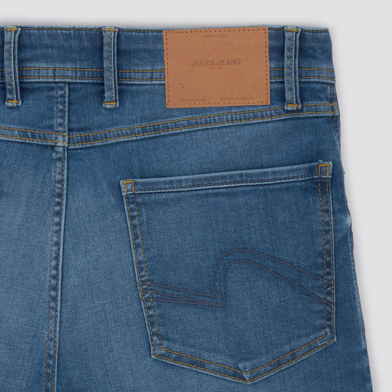 Bermuda in urbanflex jeans en gerecycled polyester