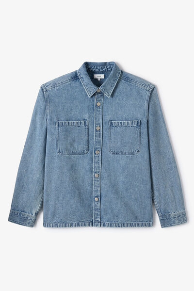 Surchemise en jean unie