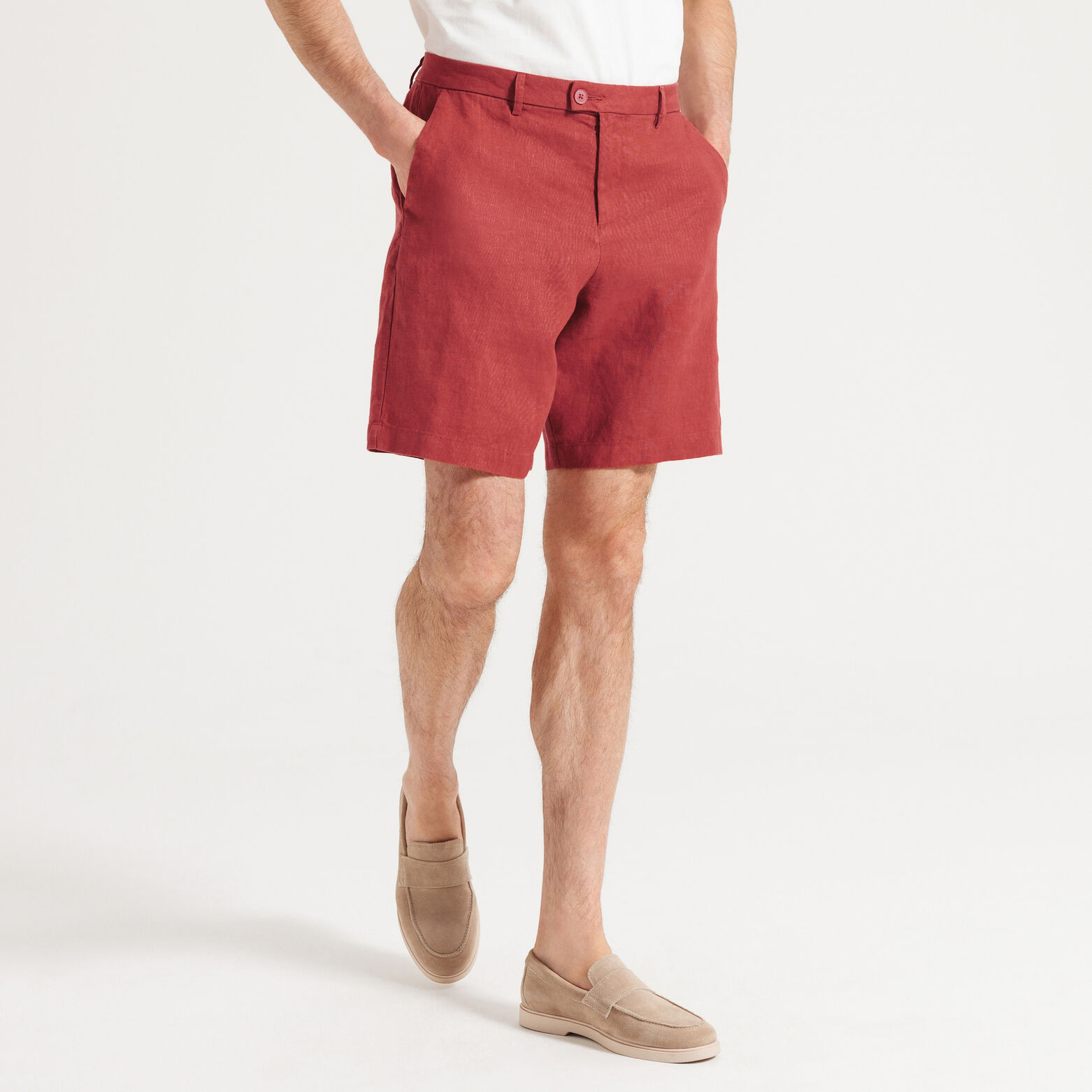 Bermuda chino 100% lin