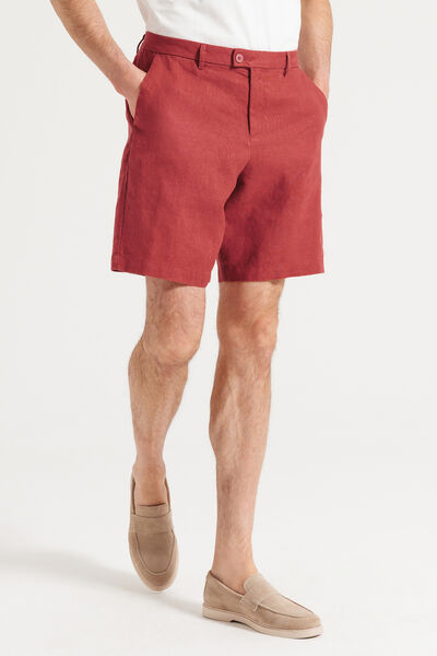 Bermuda chino 100% lin