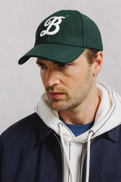 Casquette flanelle brod&eacute;e