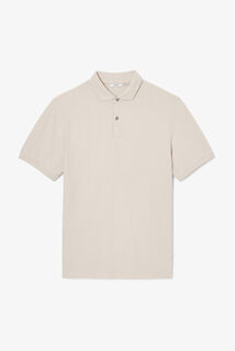 Polo met korte mouwen, visgraatmotief en Italiaans