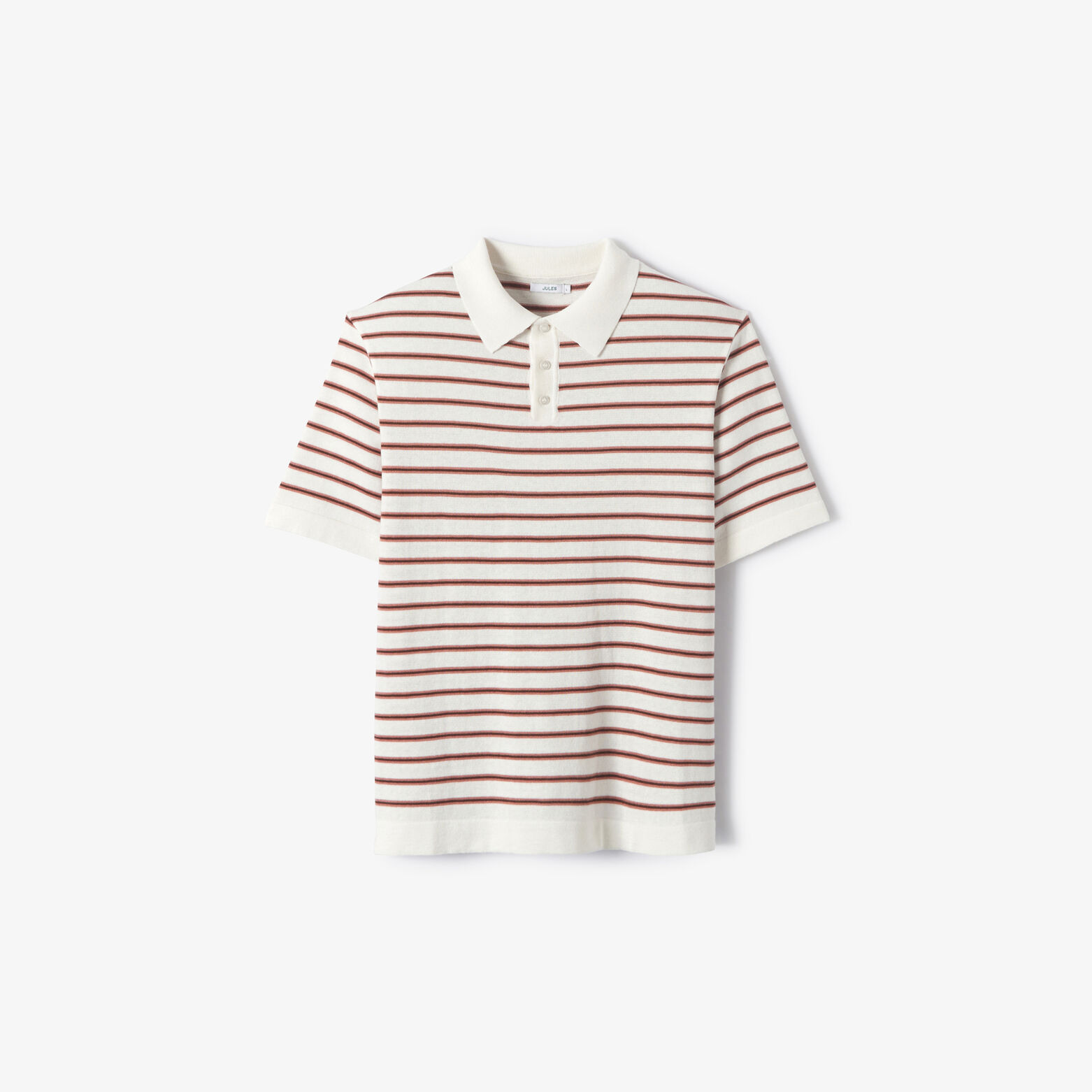 Polo en maille rayures