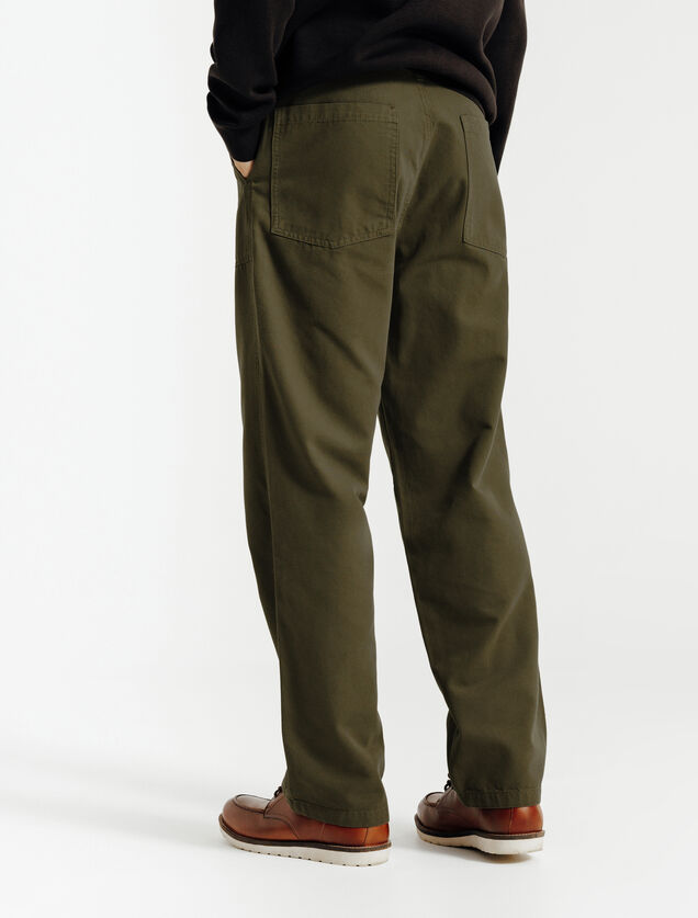 Baggy broek met timmermansdetail