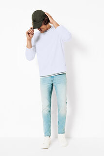 Sweat col rond texturé