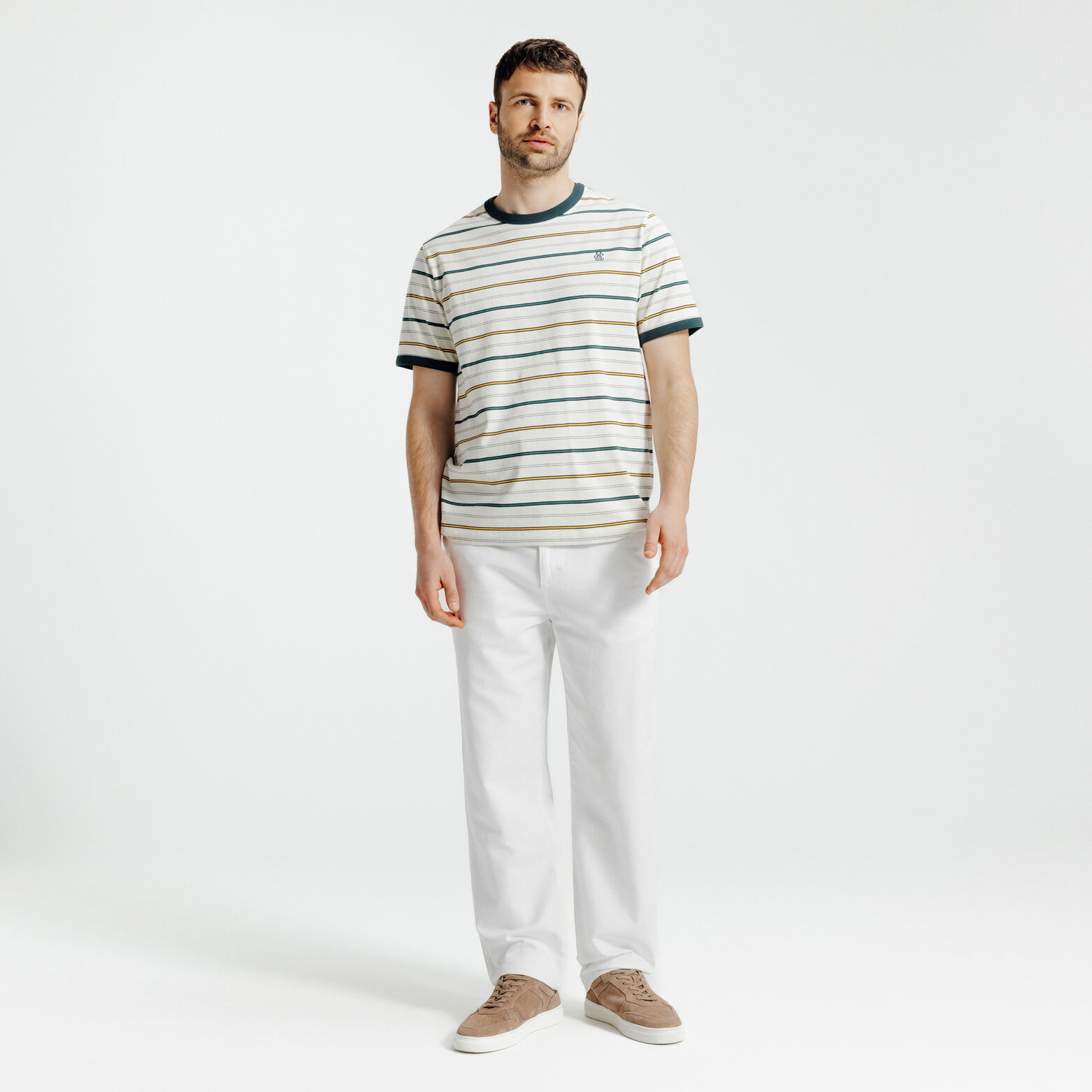 Pantalon loose en coton lin