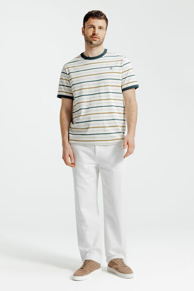 Pantalon loose en coton lin