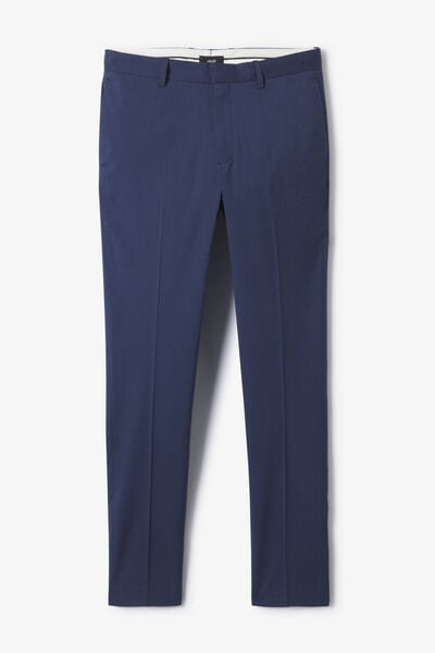 Pantalon de costume slim pied de puce