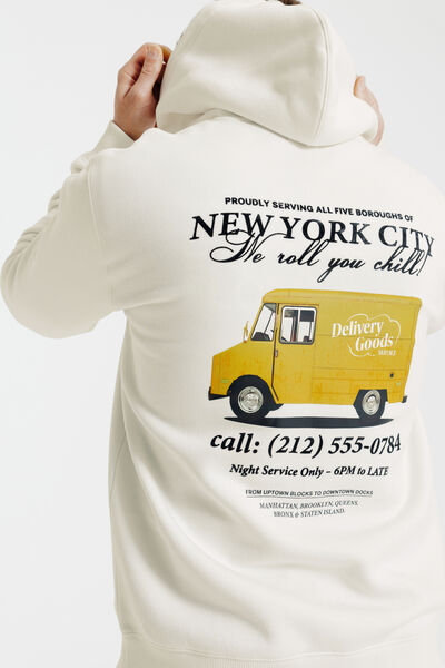 Sweat &agrave; capuche imprim&eacute; devant dos