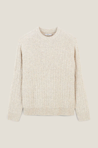 Kabeltrui met ronde hals