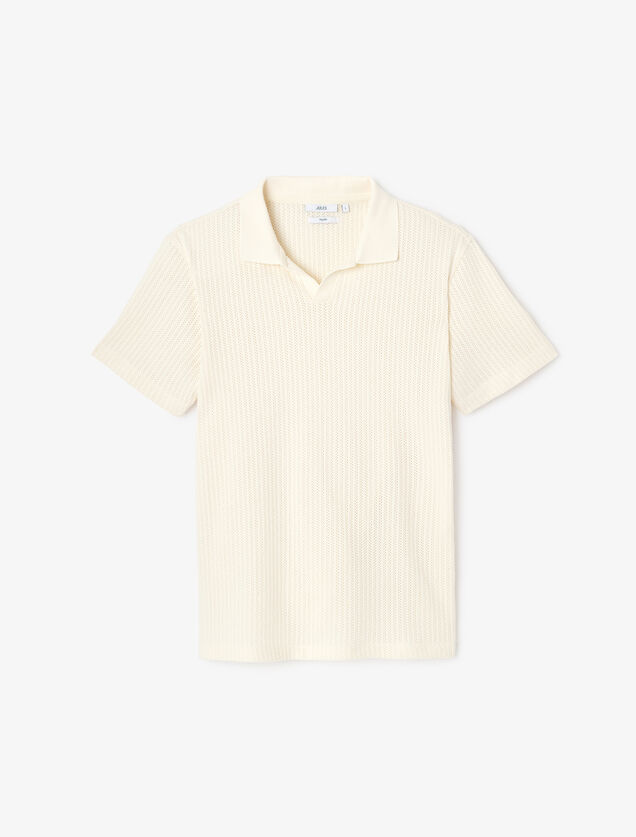 Polo manches courtes rayures verticales