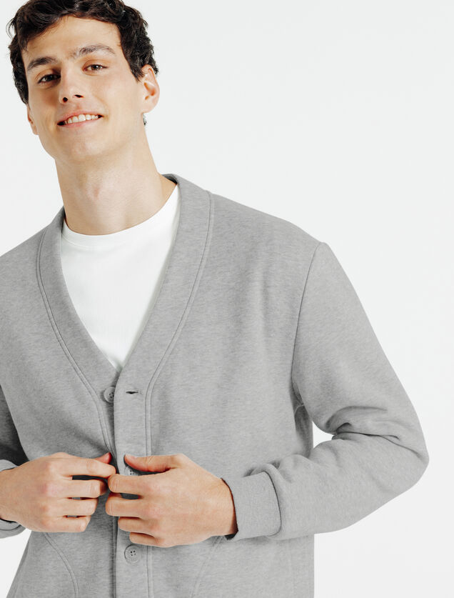 Sweatvest met knopen