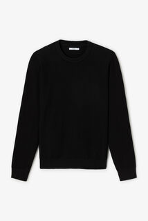 Pull col rond jeux de points fantaisie