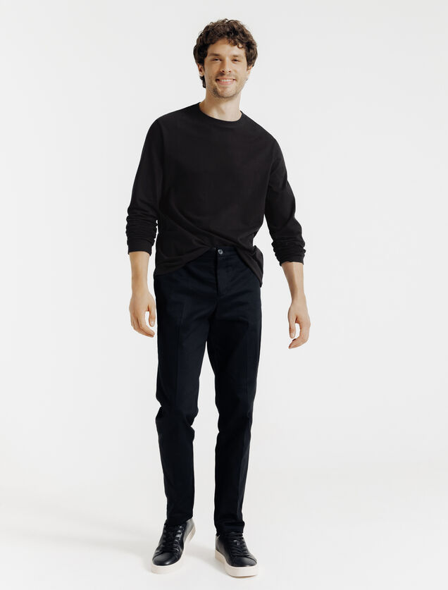 Tee shirt manches longues mati&egrave;re douce