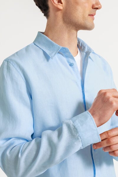 Chemise en lin unie