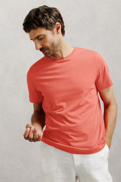 Basic T-shirt met ronde hals