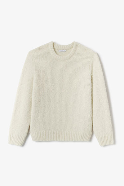 Pull col rond bouclette