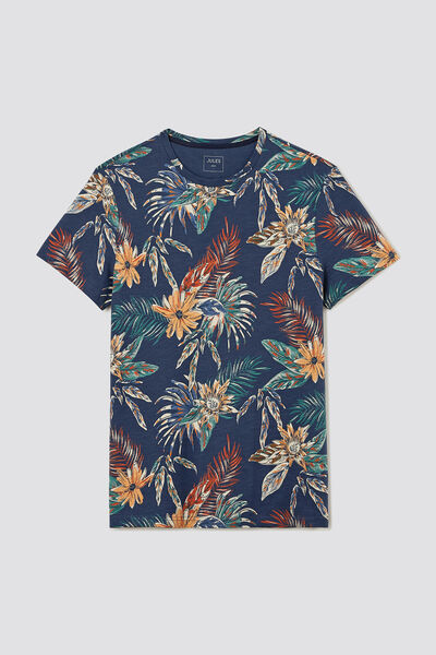 Tee shirt imprim&eacute; feuillage