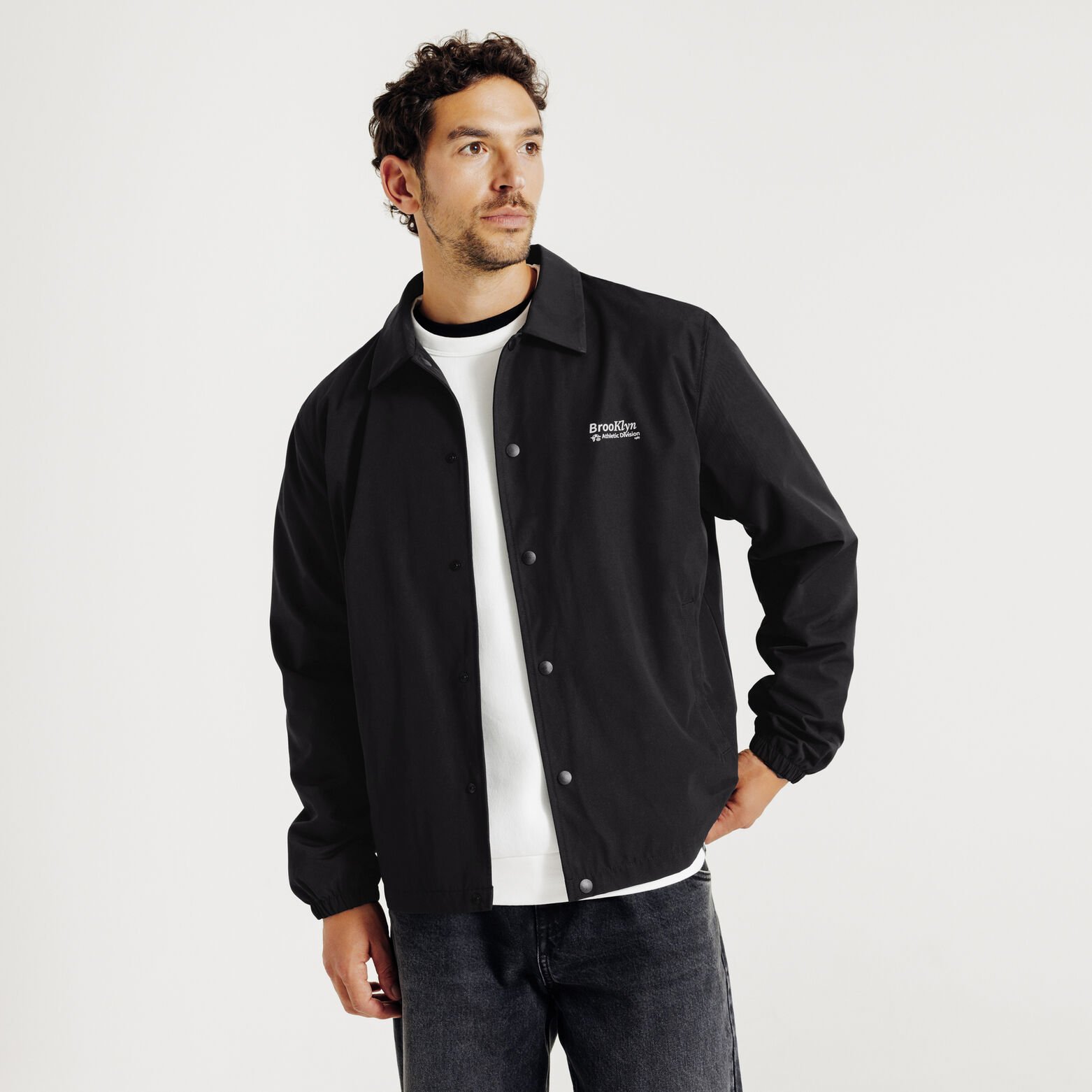 Blouson col chemise pressionné