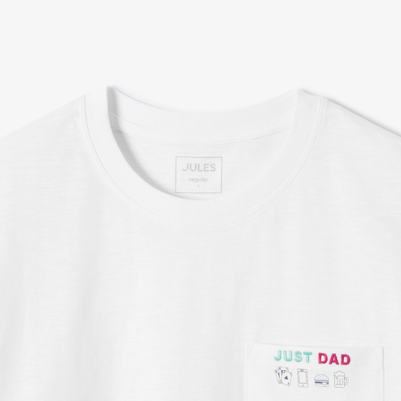 Tee shirt f&ecirc;te des p&egrave;res poche imprim&eacute;e