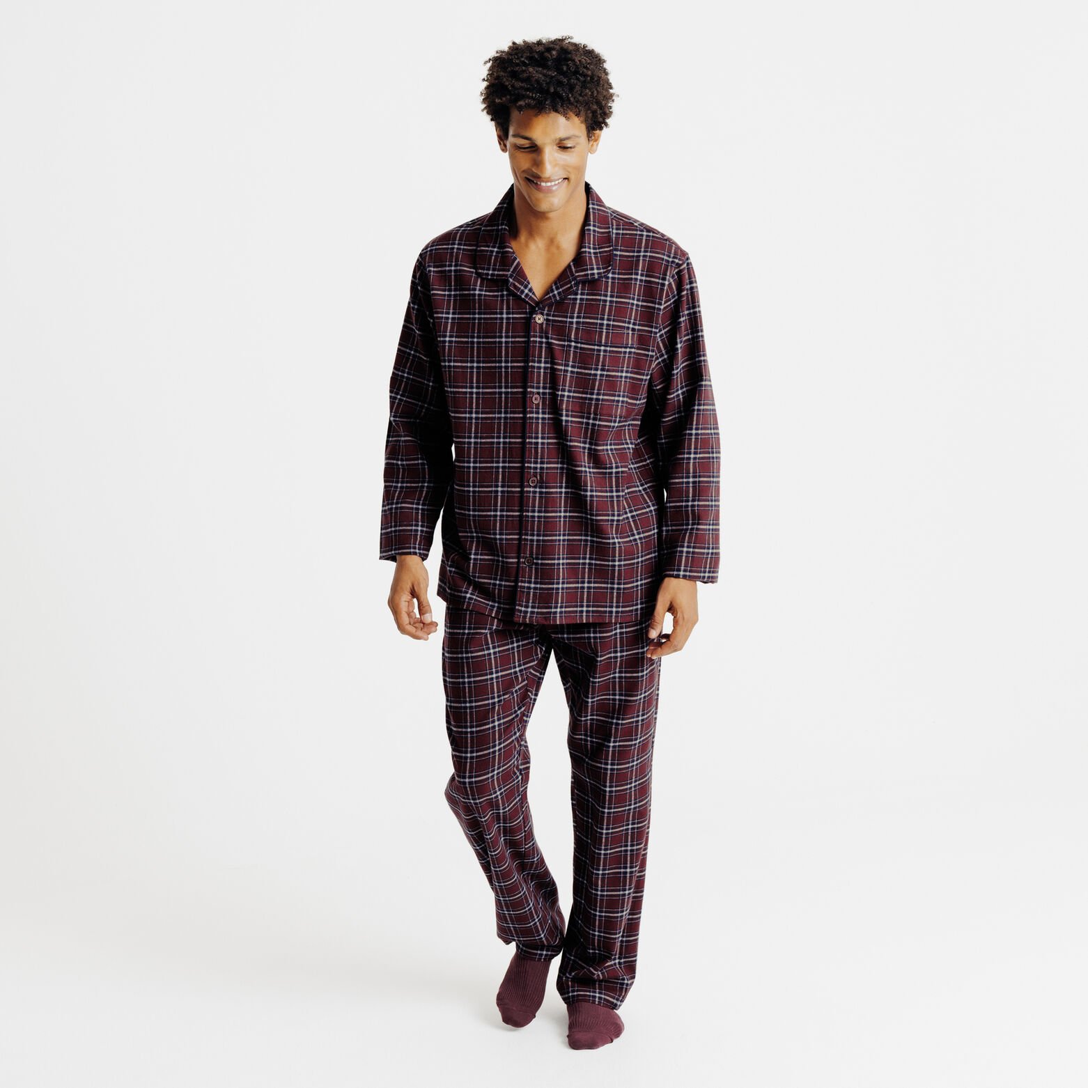 Ensemble pyjama en flanelle à carreaux